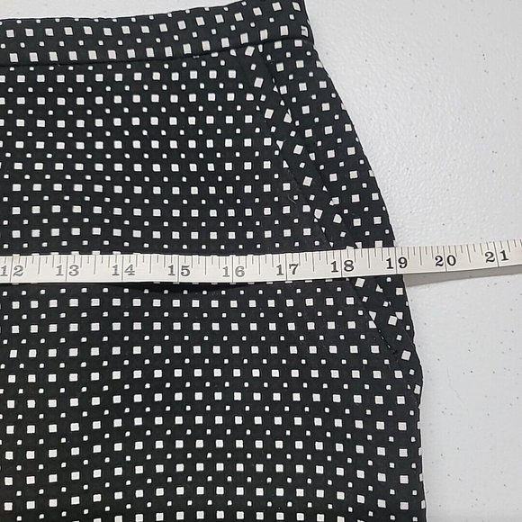 NWT Anne Klein Straight Pencil Skirt Black Geometric Pattern Women's Size 8 - Picture 10 of 16